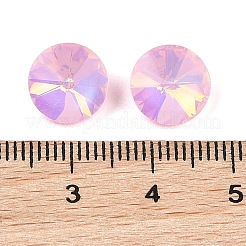 ガラスカボション  多面カット  コーン  パールピンク  10x5mm  45個/セット&nbsp;GLAA-N0028-05B