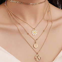 48色ライトゴールドメッキ合金ペンダント12個。  エナメル  花  ミックスカラー  17.5x14.5x3mm  穴：2mm  4個/カラー&nbsp;ENAM-CD0001-17