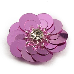 Flower Shape PVC Sequin/Paillette Beading Appliques&nbsp;DIY-WH0308-287I