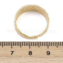304ステンレススチールカフリング  イオンプレーティング（ip）  18KGP本金メッキ  7mm  usサイズ7 1/4(17.5mm)&nbsp;RJEW-D332-02G