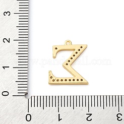 Rack Plating Brass Micro Pave Cubic Zirconia Pendant&nbsp;KK-H449-76G-21