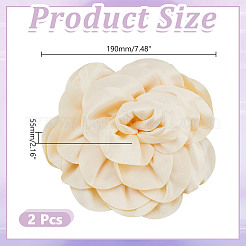 布製裁縫用装飾品  花  モカシン  190x55mm&nbsp;AJEW-WH0270-697A