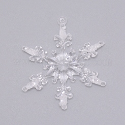 Acrylic Transparent Pendants&nbsp;TACR-WH0001-17