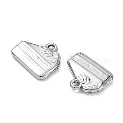 304ステンレスペンダント  ケーキチャーム  ステンレス鋼色  16x17x3mm  穴：2mm&nbsp;SA-CBAAC28-23P