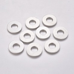 アルミの連結リング  リング  銀  22.5x1.5mm  穴：10mm&nbsp;ALUM-WH0009-05