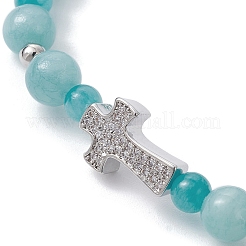 Natural Mixed Gemstone Beaded Stretch Bracelet&nbsp;BJEW-JB09979