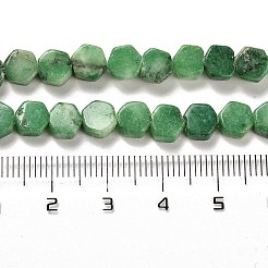 天然ドロマイトビーズ連売り  染め  六角  ライムグリーン  7x6x3mm  穴：1.2mm  約66個/連  16.34インチ（41.5cm）&nbsp;G-F765-G01-01