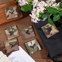 6Pcs 3 Styles Polyester Epaulette Camouflage&nbsp;PATC-FH0001-27A