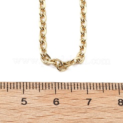 3MM 304 Stainless Steel Cable Chain Necklaces&nbsp;NJEW-T016-09G