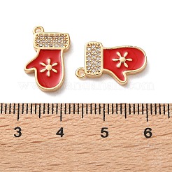 Brass Micro Pave Cubic Zirconia Pendants&nbsp;KK-D420-01G-01