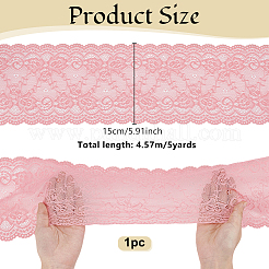 1 Roll 10% Spandex & 90% Nylon Lace Ribbon&nbsp;OCOR-OC0001-96A