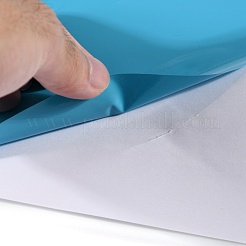 防水 pvc 自己粘着絵のステッカー  書き換え可能なフラットラウンド  ランダム単色またはランダム混色  28x0.25cm  10枚/セット&nbsp;DIY-I050-06A