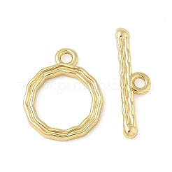 Brass Toggle Clasps&nbsp;KK-CBAFC6C-07A-G