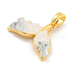 Natural Quartz Crystal Pendants&nbsp;KK-P275-25G