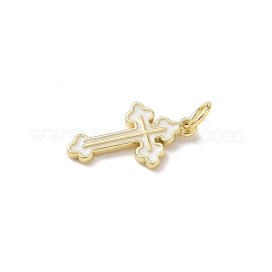 Brass Enamel Pendants&nbsp;KK-B155-06G-01