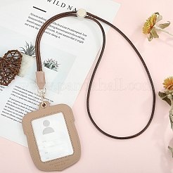 PUレザーIDカードバッジホルダー  フルーツのテーマ  ドングリ  116x81x6.5mm&nbsp;DIY-SZ0010-62D