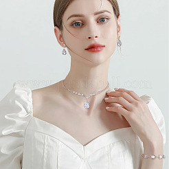 Crystal Rhinestone Jewelry Set&nbsp;SJEW-GO0001-01