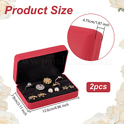 Imitation Leather Rings Box&nbsp;OBOX-WH0019-02