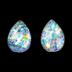 Resin Imitation Opal Cabochons&nbsp;RESI-H148-07