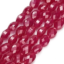 Lab Grown Red Corundum Beads Strands&nbsp;GG-CBAC488-01C