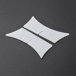 写真用透明アクリルディスプレイイーゼル  透明  12x5x0.3cm  2個/セット&nbsp;PW-WG48920-04