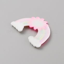 PVC Plastic Cabochons&nbsp;SIL-WH0019-15E
