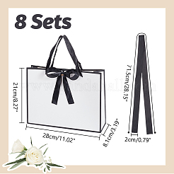 Rectangle Paper Storage Bags with Handle&nbsp;ABAG-WH0038-56