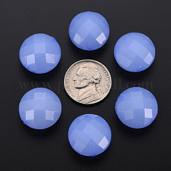 模造ゼリーアクリルビーズ  多面カット  フラットラウンド  ミディアムスレートブルー  18.5x12.5mm  穴：1.5mm  約220個/500g&nbsp;MACR-S373-94-E01