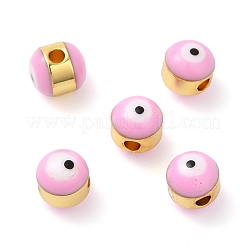 Brass Enamel Beads&nbsp;KK-E048-02G