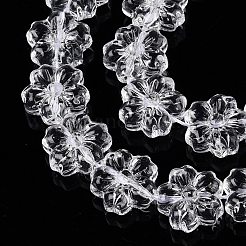 Transparent Glass Beads Strands&nbsp;GLAA-N001-55