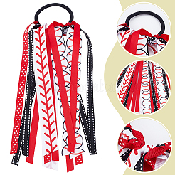 Polyester Hair Ties&nbsp;OHAR-WH0033-005A