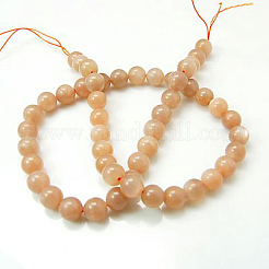 Natural Sunstone Beads Strands&nbsp;G-G066-6mm