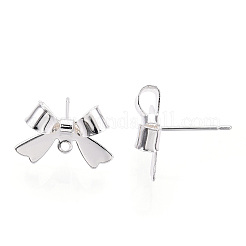 Brass Stud Earring Findings&nbsp;KK-S360-174S