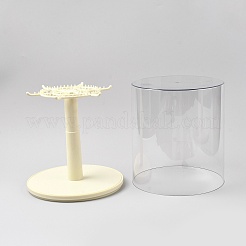 Rotatable ABS & PET Action Figures Display Cases&nbsp;ODIS-WH0086-219A