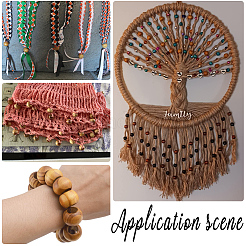 100Pcs Wood Beads&nbsp;WOOD-SP0001-60