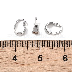 シェグレース ブラス スナップオン ベイル  カドミウムフリー＆ニッケルフリー＆鉛フリー  プラチナ  7.5x5x2.5mm  穴：6x4mm&nbsp;XGRQ1U695-364P