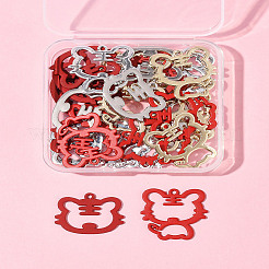 30Pcs 5 Style Spray Painted Alloy Pendants&nbsp;ENAM-FS0002-93