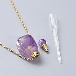 Handmade Bumpy Lampwork Perfume Bottle Pendants&nbsp;NJEW-F251-10