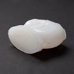 DIYキャンドル作りシリコン胸像型  半身彫刻樹脂鋳造型  巻き貝の女神の少女  ホワイト  8.9x10.1x5.4cm&nbsp;DIY-M031-12