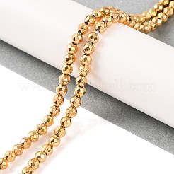 Electroplated Synthetic Non-magnetic Hematite Beads Strands&nbsp;X-G-H027-B01-03