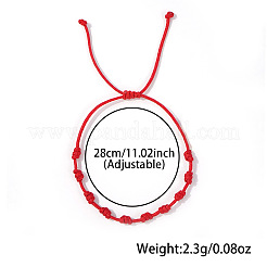Adjustable Polyester Woven Knot Cord Bracelets&nbsp;DX7383