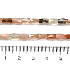 Electroplate Glass Beads Strands&nbsp;EGLA-D030-07B