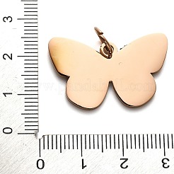 304 Stainless Steel Stamping Blank Tag Pendants&nbsp;STAS-H438-06RG