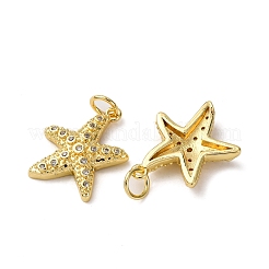 Brass Micro Pave Cubic Zirconia Pendants&nbsp;KK-A271-02F-G