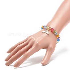 9Pcs 9 Style Acrylic Round Beaded Stretch Bracelets Set&nbsp;BJEW-JB08898