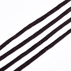 ポリエステル糸  サテンラテイルコード  ココナッツブラウン  2mm  約10 M /バンドル&nbsp;LS-OCOR-S124-19