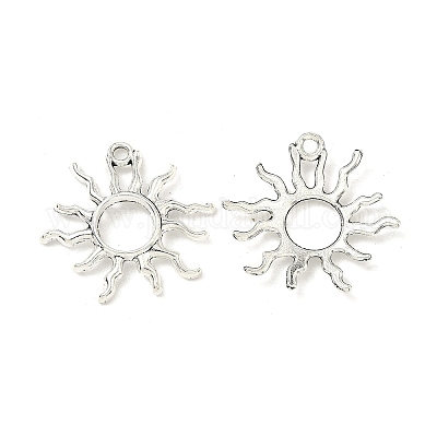 Tibetan Style Alloy Sun Pendants&nbsp;X-TIBEP-M020-09AS-1