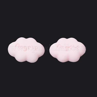 樹脂カボション  天使と雲.e  ピンク  23x17x5mm&nbsp;CRES-T007-04C-1