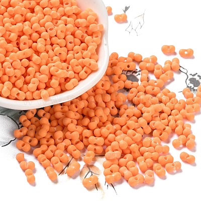 Rubberized Style Glass Seed Beads&nbsp;SEED-Z003-01I-1