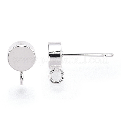 Brass Stud Earring Findings&nbsp;KK-T038-293S-1